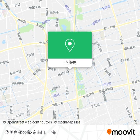 华美白领公寓-东南门地图