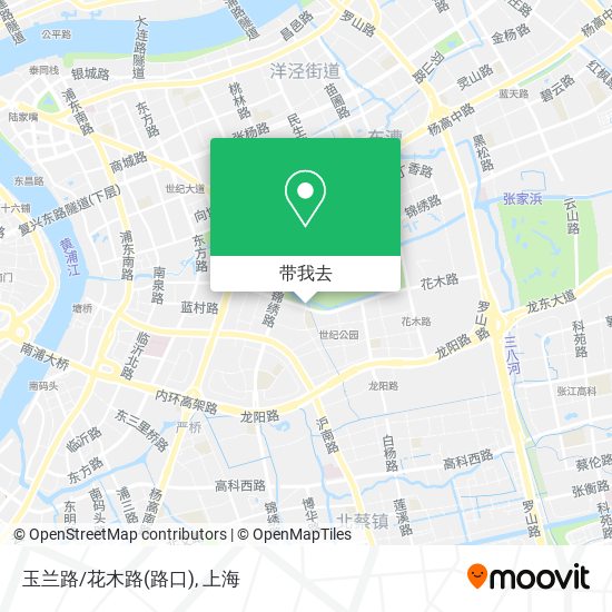 玉兰路/花木路(路口)地图