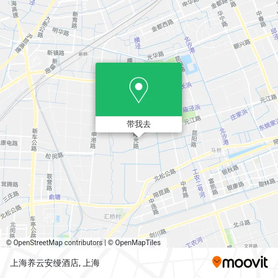 上海养云安缦酒店地图