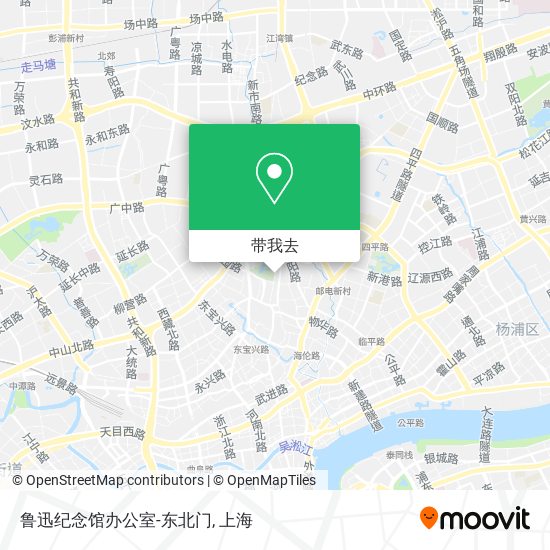鲁迅纪念馆办公室-东北门地图