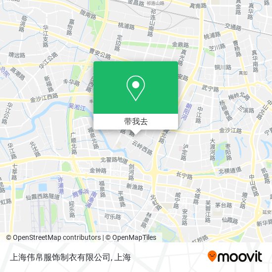 上海伟帛服饰制衣有限公司地图