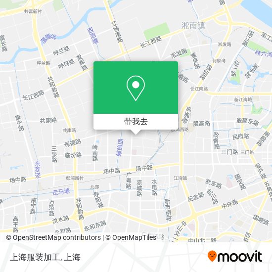 上海服装加工地图