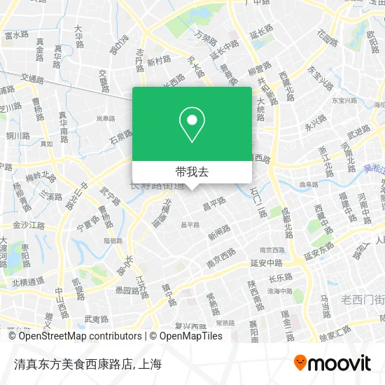 清真东方美食西康路店地图