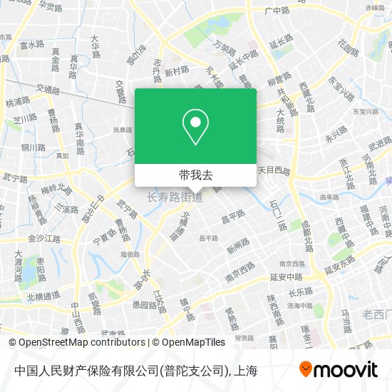 中国人民财产保险有限公司(普陀支公司)地图