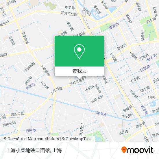 上海小菜地铁口面馆地图