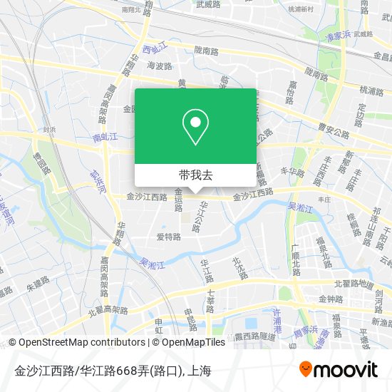 金沙江西路/华江路668弄(路口)地图