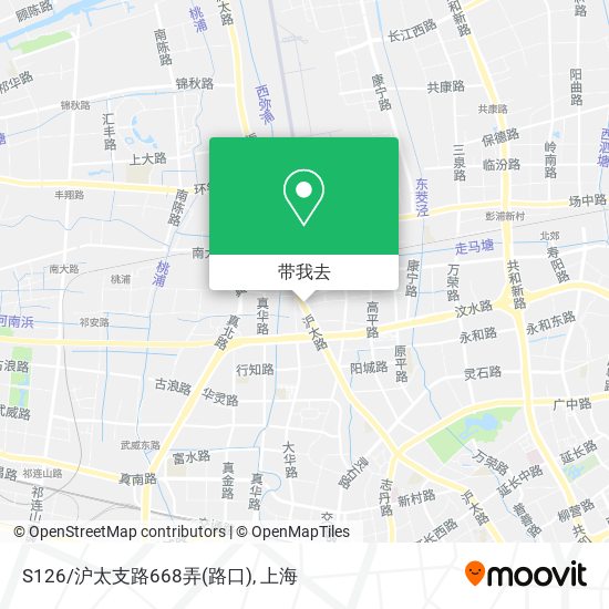 S126/沪太支路668弄(路口)地图