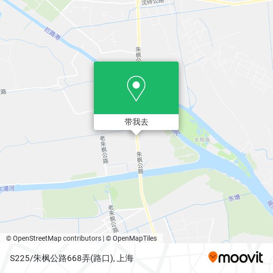 S225/朱枫公路668弄(路口)地图