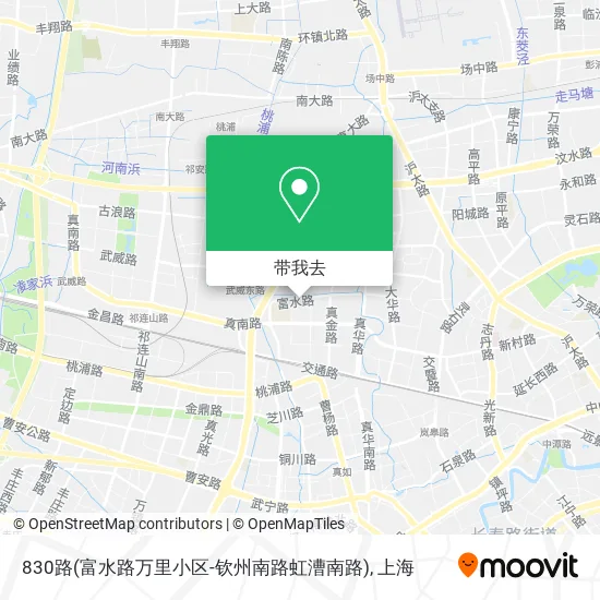 830路(富水路万里小区-钦州南路虹漕南路)地图