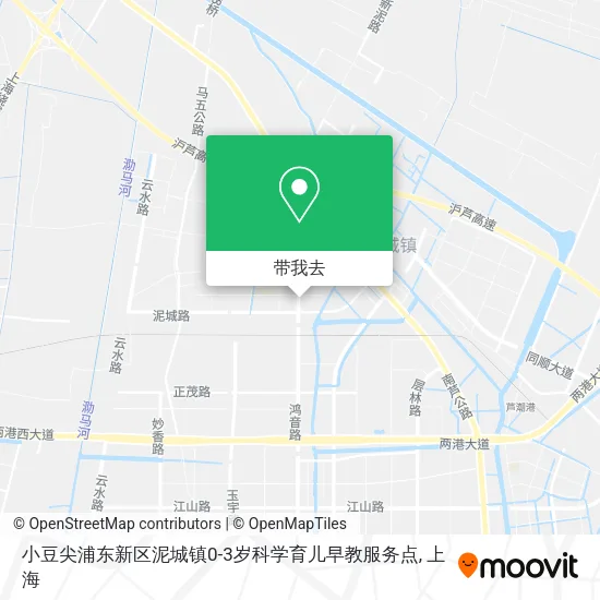 小豆尖浦东新区泥城镇0-3岁科学育儿早教服务点地图