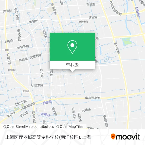 上海医疗器械高等专科学校(南汇校区)地图