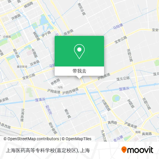 上海医药高等专科学校(嘉定校区)地图