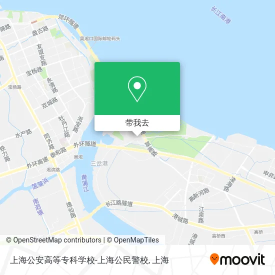上海公安高等专科学校-上海公民警校地图