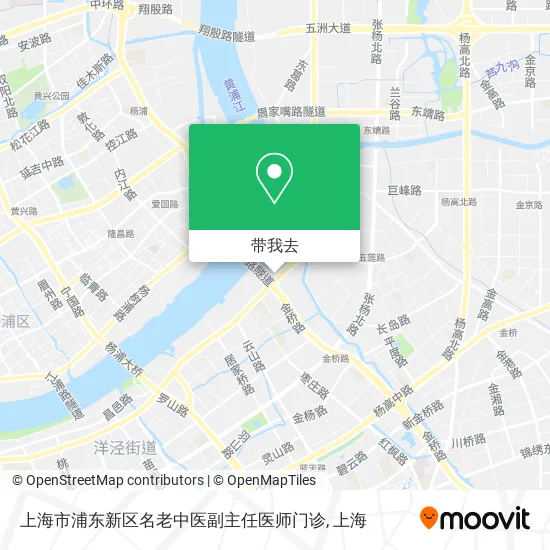 上海市浦东新区名老中医副主任医师门诊地图