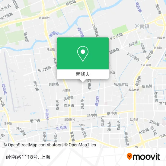 岭南路1118号地图
