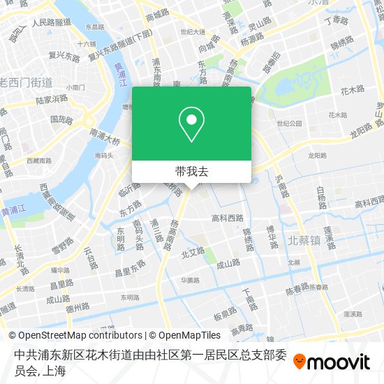 中共浦东新区花木街道由由社区第一居民区总支部委员会地图