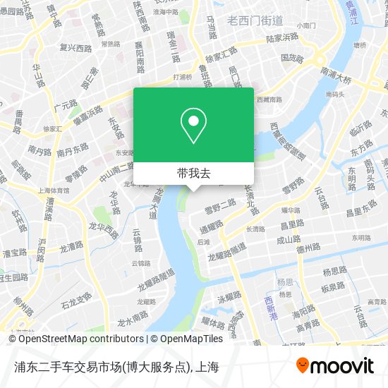 浦东二手车交易市场(博大服务点)地图