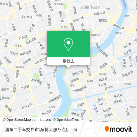 浦东二手车交易市场(博大服务点)地图