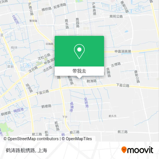 鹤涛路航绣路地图