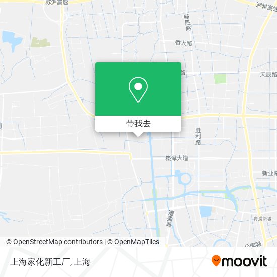 上海家化新工厂地图