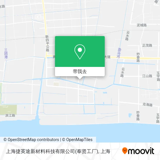 上海捷英途新材料科技有限公司(奉贤工厂)地图