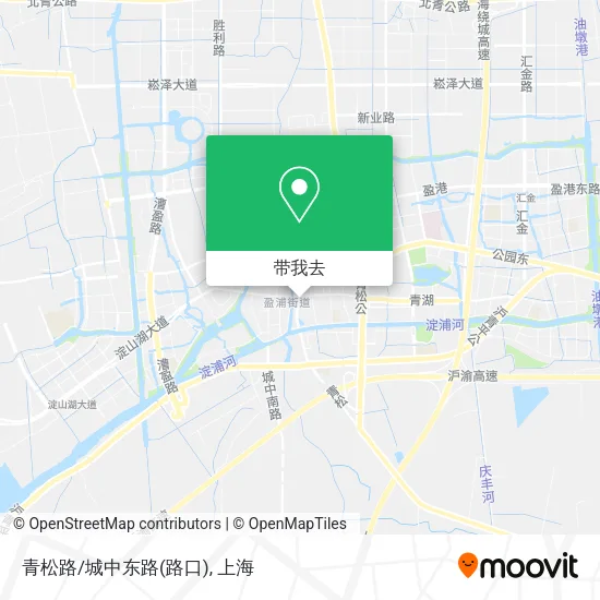 青松路/城中东路(路口)地图
