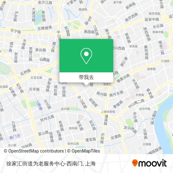 徐家汇街道为老服务中心-西南门地图