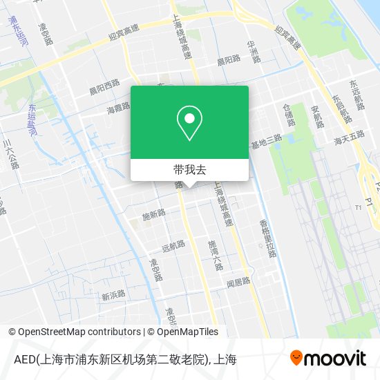 AED(上海市浦东新区机场第二敬老院)地图