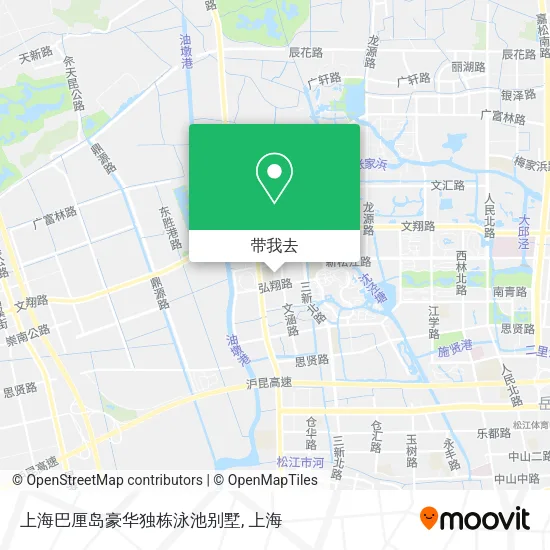 上海巴厘岛豪华独栋泳池别墅地图