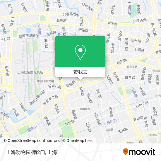 上海动物园-南2门地图
