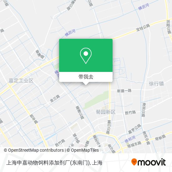 上海申嘉动物饲料添加剂厂(东南门)地图