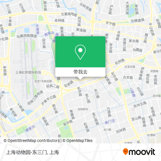上海动物园-东三门地图