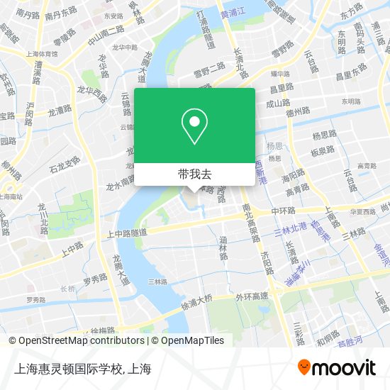 上海惠灵顿国际学校地图