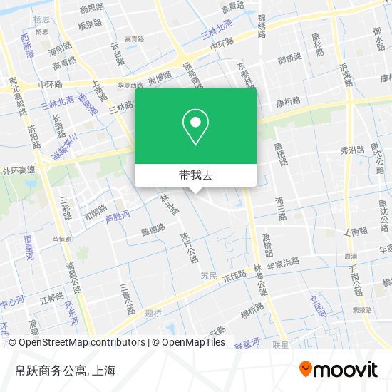 帛跃商务公寓地图