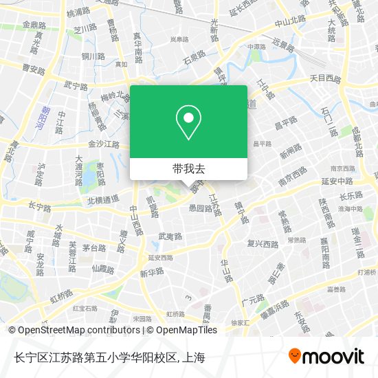 长宁区江苏路第五小学华阳校区地图