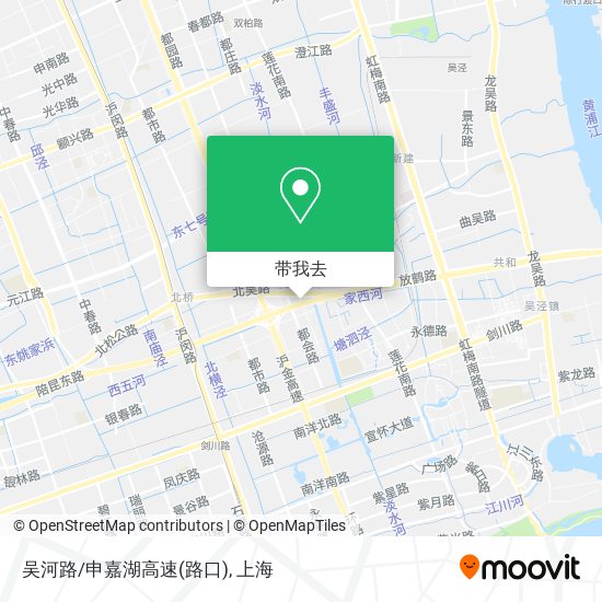 吴河路/申嘉湖高速(路口)地图