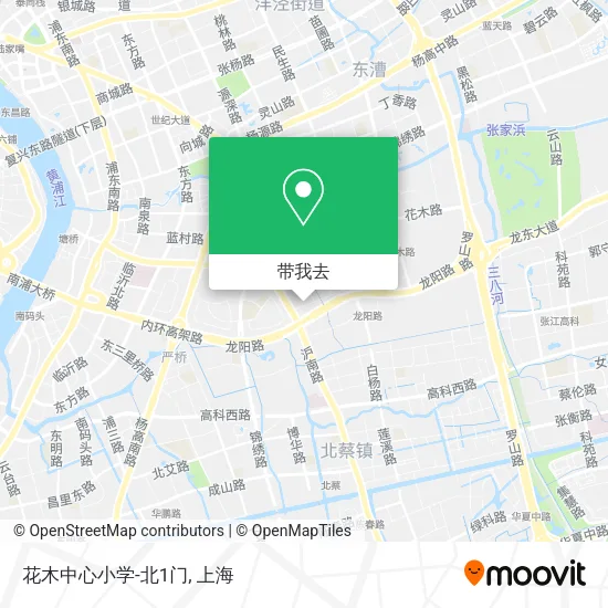 花木中心小学-北1门地图
