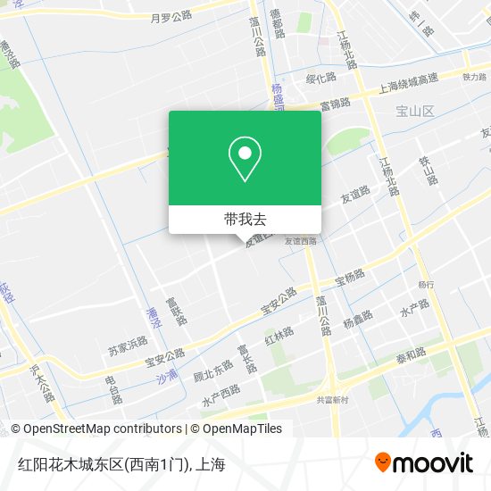 红阳花木城东区(西南1门)地图