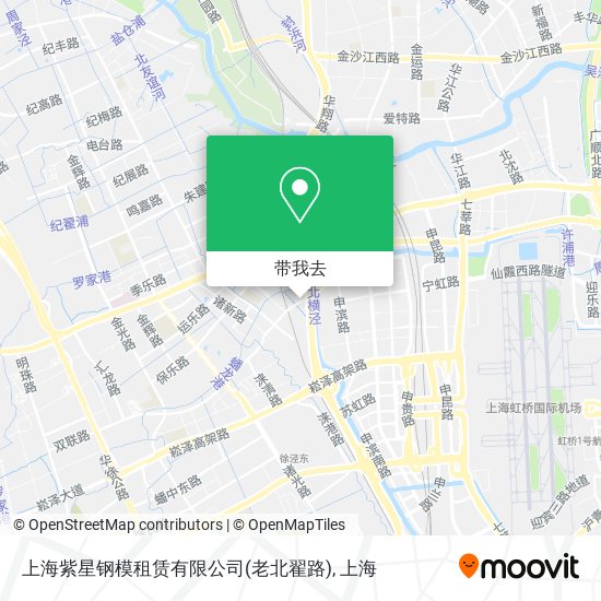 上海紫星钢模租赁有限公司(老北翟路)地图