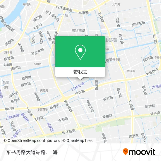 东书房路大道站路地图