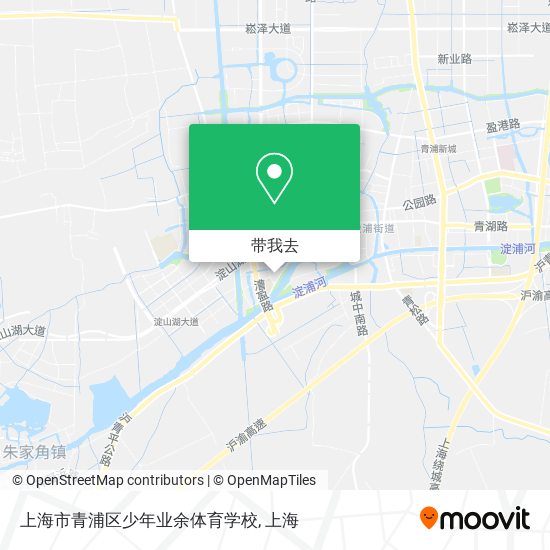 上海市青浦区少年业余体育学校地图