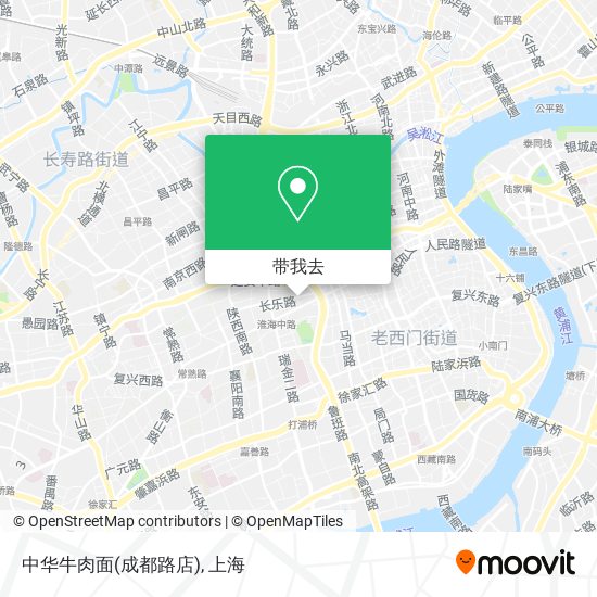 中华牛肉面(成都路店)地图