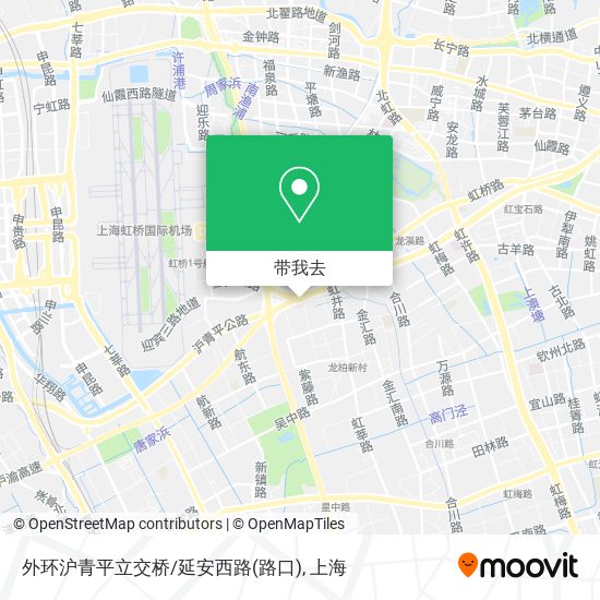外环沪青平立交桥/延安西路(路口)地图