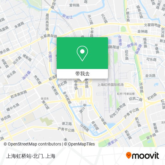 上海虹桥站-北门地图