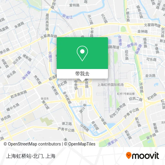 上海虹桥站-北门地图