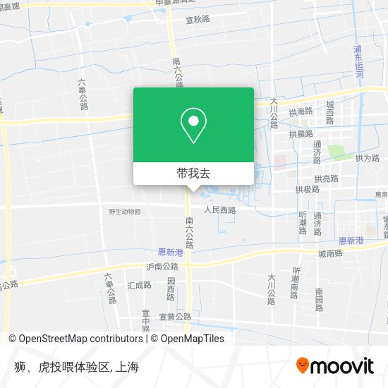 狮、虎投喂体验区地图