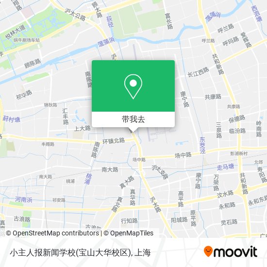 小主人报新闻学校(宝山大华校区)地图