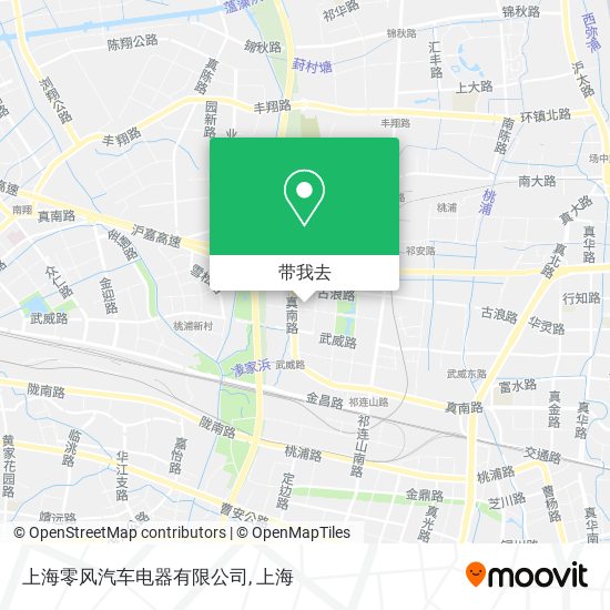 上海零风汽车电器有限公司地图