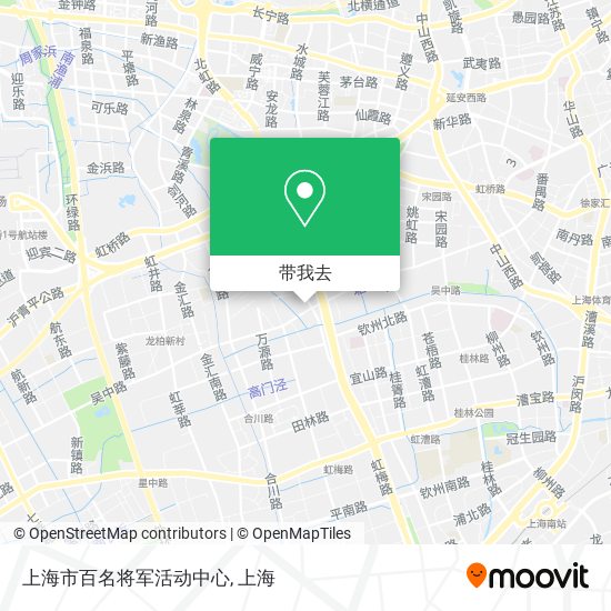 上海市百名将军活动中心地图