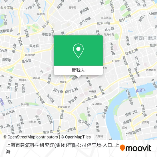 上海市建筑科学研究院(集团)有限公司停车场-入口地图